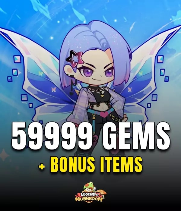 59999 Gems + Bonus Items
