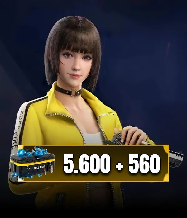 BR Free Fire 5600 + 560 Elmas